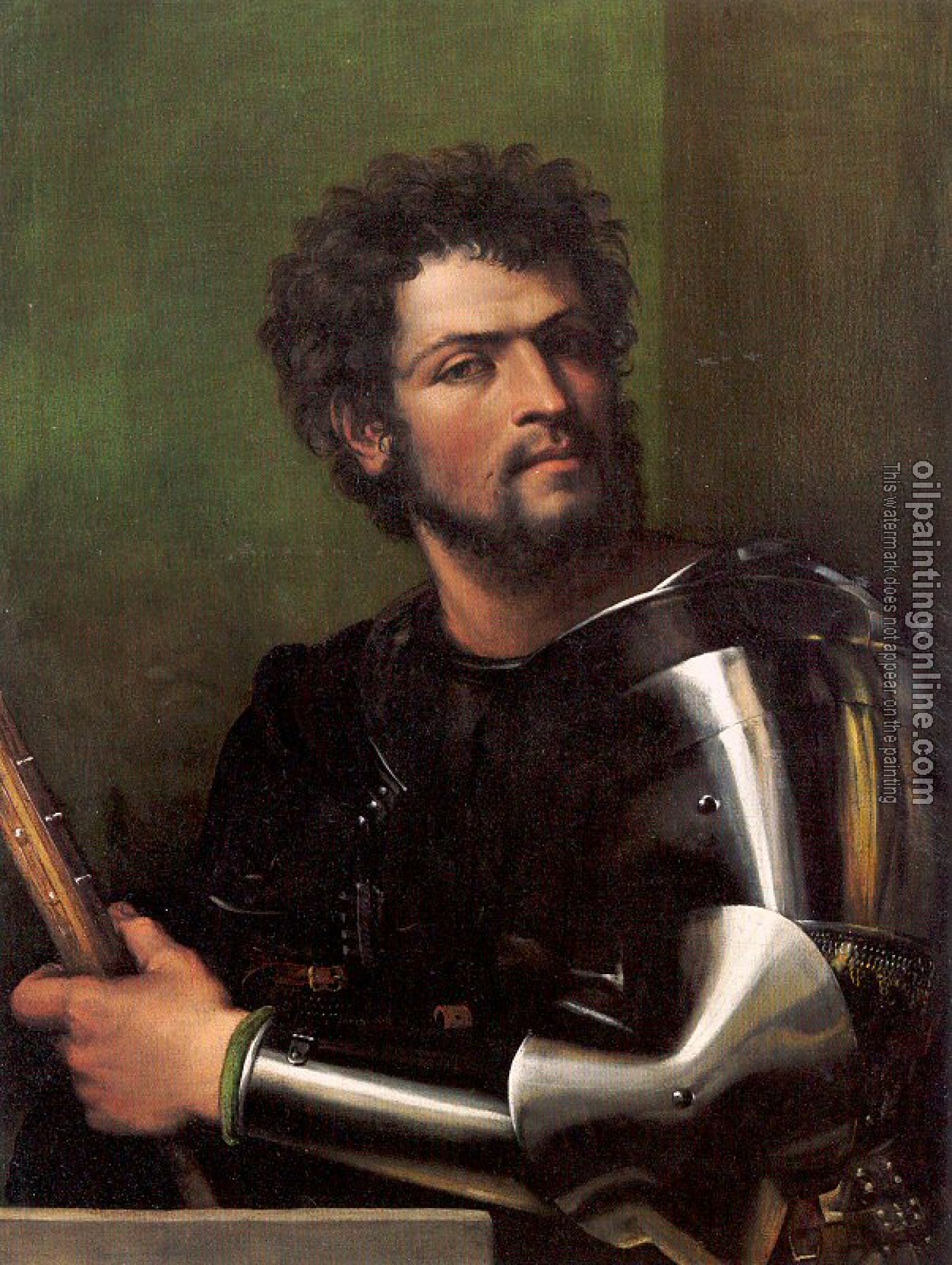 Piombo, Sebastiano del - Portrait of a Man in Armor